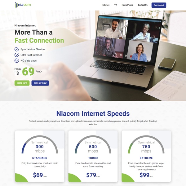 niacom.us website desktop screenshot